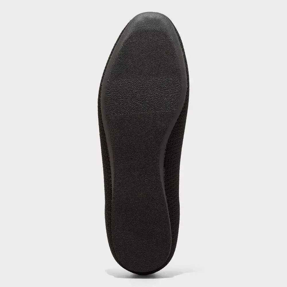 Women's Shiloh Knit Mary Jane Flats - A New Day - Black